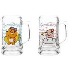 Kakao Friends 夏日假期啤酒杯 2入組, 1套