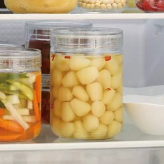 日本星硝 深型寬口徑清透玻璃儲物罐, 1罐, 1.3L