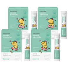 바료랑 우리유산균 어린이면역 프로바이오틱스, 4개, 60g