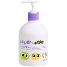 soybebe 孩童洗髮沐浴乳 清爽草莓味, 450ml, 1瓶