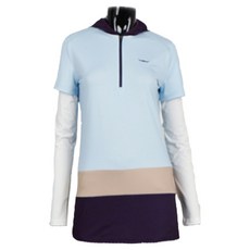 BFL OUTDOOR 女款拼色連帽短袖