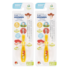 Skater TBB1 2支 寶寶護齦安全牙刷, 玩具總動員 黃色, 1入