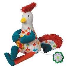 Ebulobo 開心農場音樂鈴 填充玩具, 公雞Bob, 1個
