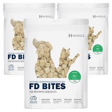 허글 반려동물 에프디바이츠 동결건조간식, 대구, 180g, 3개