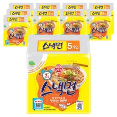 오뚜기 스낵면 108g, 50개