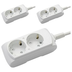 거성산업 접지형 2구 멀티탭 10A + 안전커버 2p, 단일색상(멀티탭), 랜덤발송(안전커버), 3세트, 4.5m