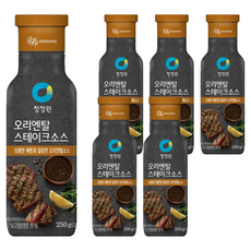 청정원 오리엔탈 스테이크소스, 250g, 6개