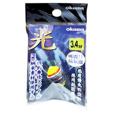 okuma 寶熊釣具 浮標 奈米材質 荷重3.4分 SSL34, 銀黑色, 1個