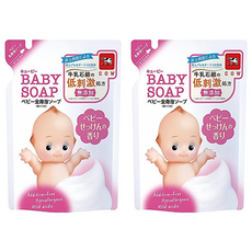 COW STYLE 牛乳石鹼 嬰兒全身用泡泡沐浴乳補充包 皂香, 350ml, 2包