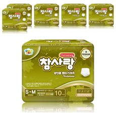 참사랑 팬티형 프리미엄 성인 기저귀, 소형, 10개입, 6개