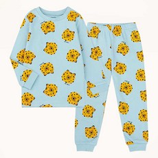 mollimelli FRIENDS 孩童老虎印花長袖居家服+休閒長褲套裝