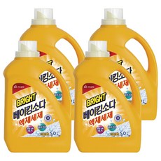 무궁화 브라이트 베이킹소다 액체세제, 5L, 4개