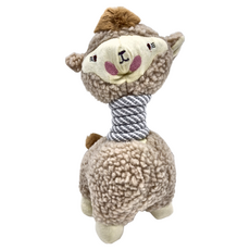 高質感毛絨玩偶, 草泥馬 棕色, 1個, 27 x 14 x 10cm