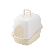 Richell 利其爾 卡羅屋型貓便盆, 米, 不適用, 1個