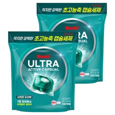 쉬슬러 울트라 액티브 초고농축 캡슐세제 오션향, 100개입, 2개