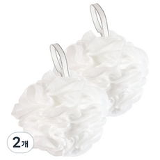 Toolif 綿密泡泡沐浴球, 2個, 白色, 2入