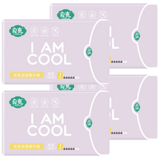 良爽 花香涼感夜用衛生棉, 4包, 30cm, 7片