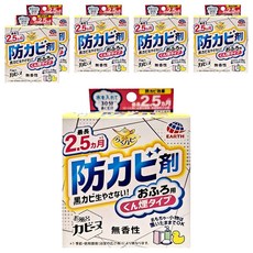 EARTH 地球製藥 衛浴防霉煙霧劑, 最長2.5個月, 無香性, 170g, 6盒