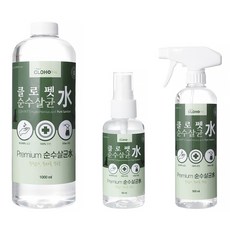 CLOHPET 寵物消毒噴霧60ml+500ml+1000ml組, 1組