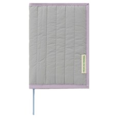 프롬마이프렌즈 누빔 프레임 북커버, 그레이퍼플, 1개