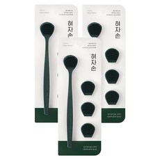 DEARCUS 孝子手 刮舌器 深綠色本體 + 3入補充頭組合, 3套, 37.5g