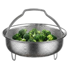 안녕베베 스테인리스 이유식 찜기 야채 세척 바구니, 1개, 22cm