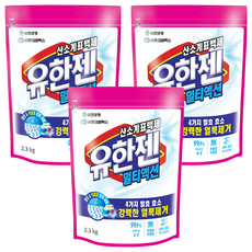 YUHAN 柳韓洋行 酵素去漬淨白多合一氧系漂白劑補充包 粉末型, 2.3kg, 3包