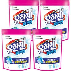 YUHAN 柳韓洋行 酵素去漬淨白多合一氧系漂白劑補充包 粉末型, 2.3kg, 4包