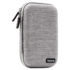 baona 包納 硬碟 耳機長型收納袋 加厚EVA防震, BN-F010, 灰色, 1個