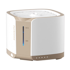 PetSnowy 寵物智能飲水機 咖白 極光藍 2L 自動循環過濾 低噪音 適用各種體型寵物, 1個