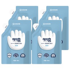 HAPPYHOME Safe365洗手慕斯補充包 無香, 200ml, 4包