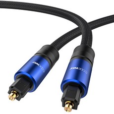 CODEWAY 音訊聲霸 SPDIF TOSLINK 光纖線, 混合顏色, 3m, 1個