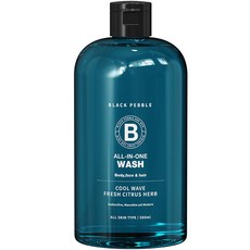 BLACK PEBBLE 男士多合一香氛沐浴露 沁涼澄香味, 500ml, 1瓶