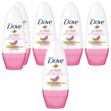 도브 석류 앤 레몬 버베나 향 롤온 데오드란트, 40ml, 6개