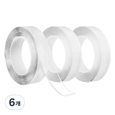 Modernat 小型矽膠雙面膠帶, 透明, 6個