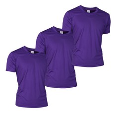 KOLON 運動短袖圓領素色T恤 3入