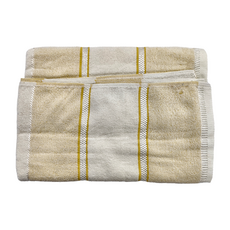 LIFE 來福牌 ELEGANCE 精粹水樣浴巾 柔軟親膚 美國棉 吸水性強, 黃色, 1條