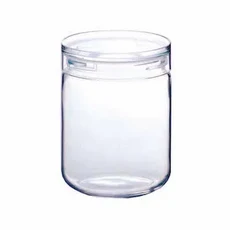 日本星硝 深型寬口徑清透玻璃儲物罐, 800ml, 1罐