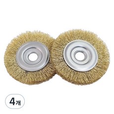 dailed 去除頑垢平杯鋼刷, 4個, 混合色