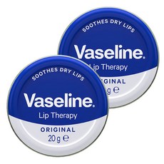 Vaseline 凡士林 護唇膏 圓鐵罐, 原味, 20g, 2件