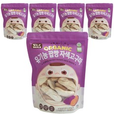 맘스스낵 유기농 팝짱 자색고구마, 자색고구마맛, 30g, 5개