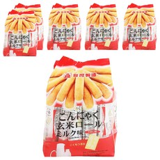 北田 蒟蒻糙米捲 牛奶口味, 富含膳食纖維, 獨立包裝方便攜帶, 160g, 6袋