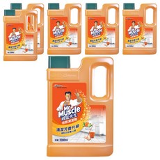 威猛先生 地板清潔劑 清新鮮橙 2L x 6瓶, 6桶
