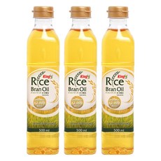 Kingriceoil 玄米油, 3個, 500ml