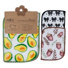 LUO 可折疊竹纖維菜瓜布3件組, 1套