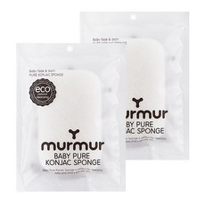 MURMUR 沐浴海綿, 單色, 2入