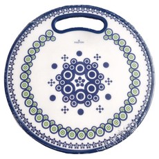 PASTON 多功能雙面防滑抗菌圓型砧板, 雙面原創花色, 1個