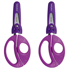 MILAN 小瓢蟲學童安全可攜式剪刀 含刀柄套**, 紫色, 2支