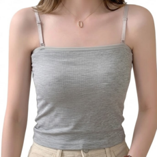 可調平口百搭帶胸墊背心 M807 2件