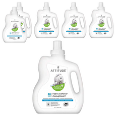ATTITUDE 艾特優 幼兒衣物柔軟精, 2L, 6瓶
